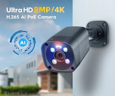 8mp PoE IP Camera 3.6mm 4k