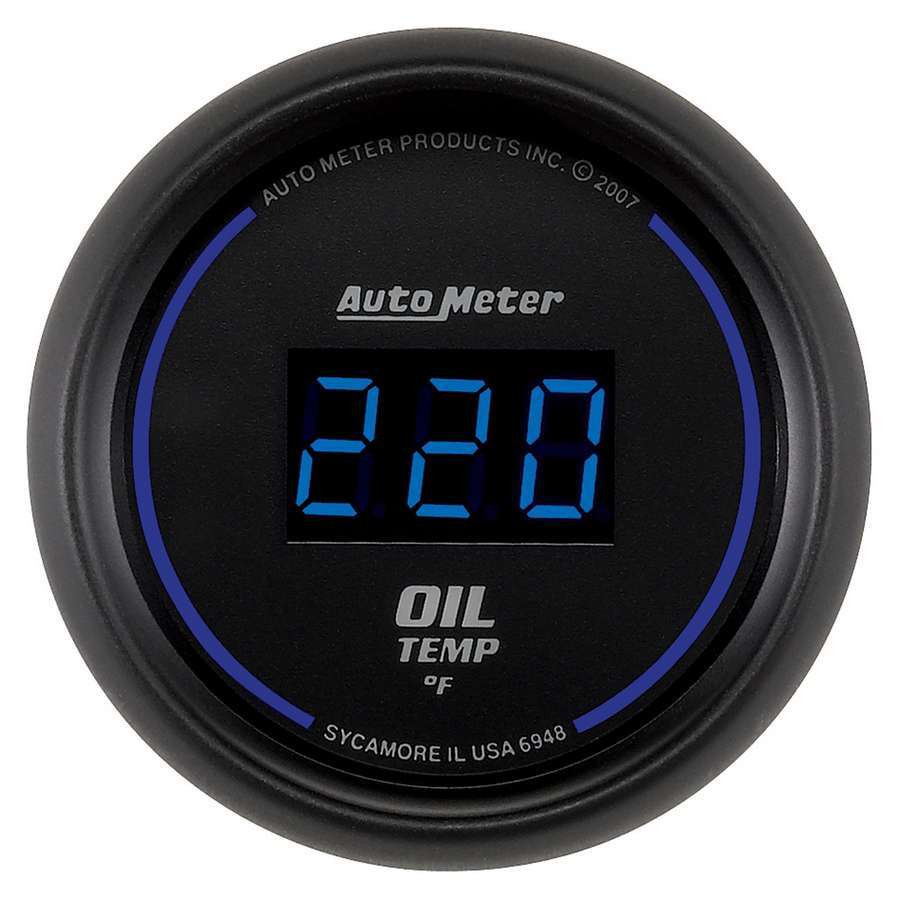 AUTOMETER 6948 Cobalt Digital Oil Temp Gauge 340F