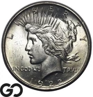 1922 Peace Silver Dollar Philadelphia Mint AU Lustrous 90% Silver