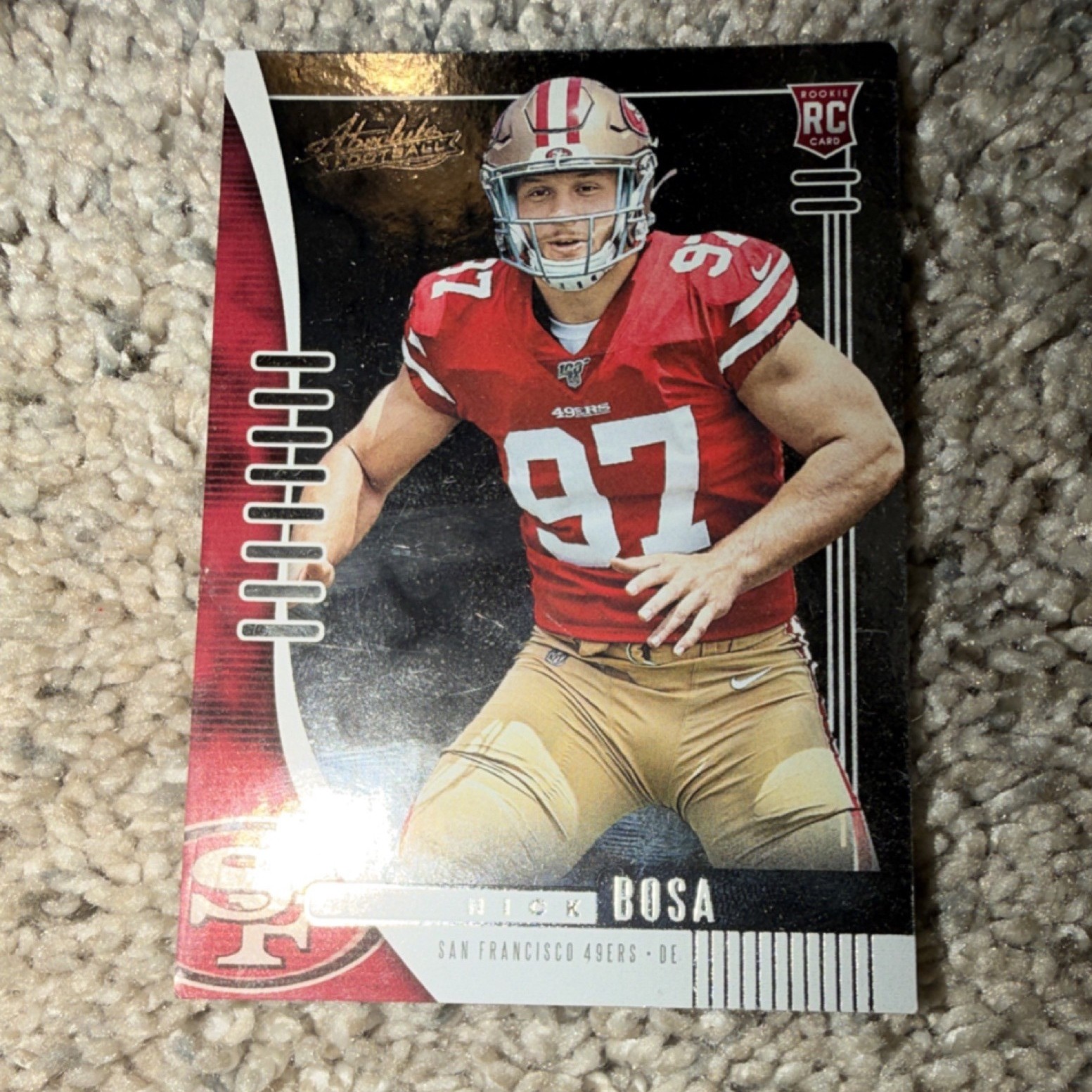2019 Panini Absolute Rookie #131 Nick Bosa San Francisco 49ers NFL Football Card