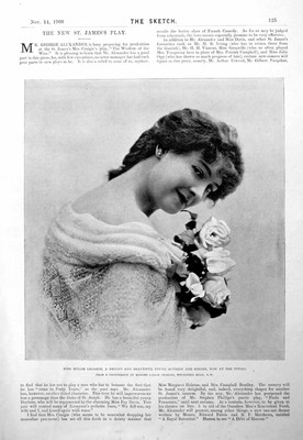 Alte Miss Millie Legarde Schauspielerin Sängerin Major McKinley Präsident 1900 Viktorianisch