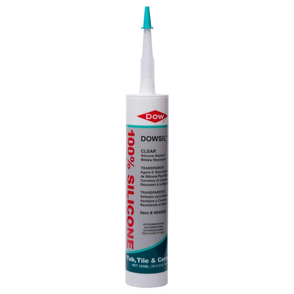 DOWSIL 4045038 Silicone Sealant,White,Tub/Tile/Ceramic 53DD16