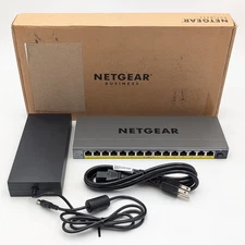 NETGEAR 16-Port Gigabit Ethernet Easy Smart PoE+ Switch (GS116EP-100NAS) Gray