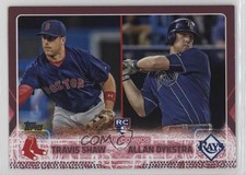 2015 Topps Update Rookie Combos Pink 39/50 Travis Shaw Allan Dykstra #US41 0j8f