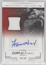 2016 Panini National Treasures 46/49 Yasmany Tomas #TSM-YT Auto 1u6