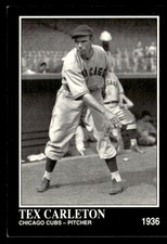 Tex Carleton 1992 Conlon Collection TSN Card #378 Chicago Cubs