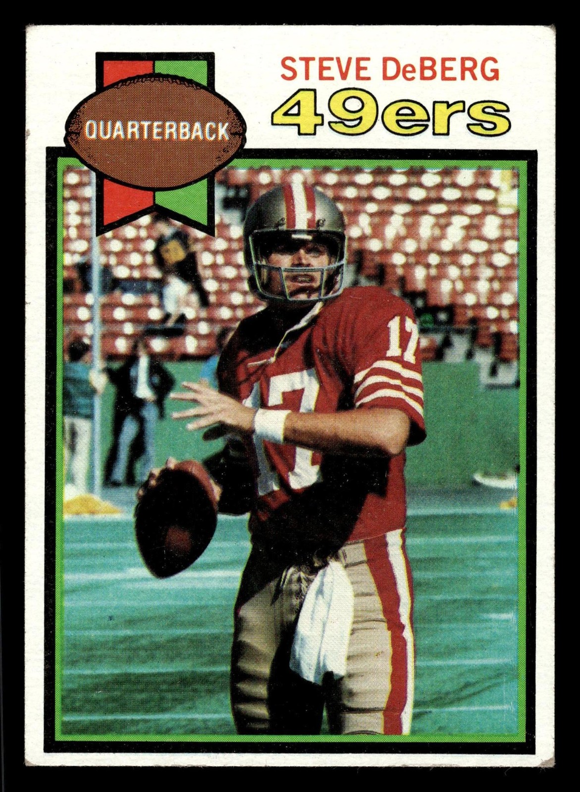 Steve DeBerg #77 Football Cards 1979 Topps trading card — raw and PSA graded price guide