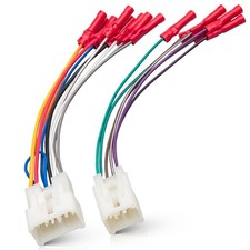 Car Radio Wiring Harness W/Butt Compatible with 92-17 Toyota RAV4 Sienna Taco...