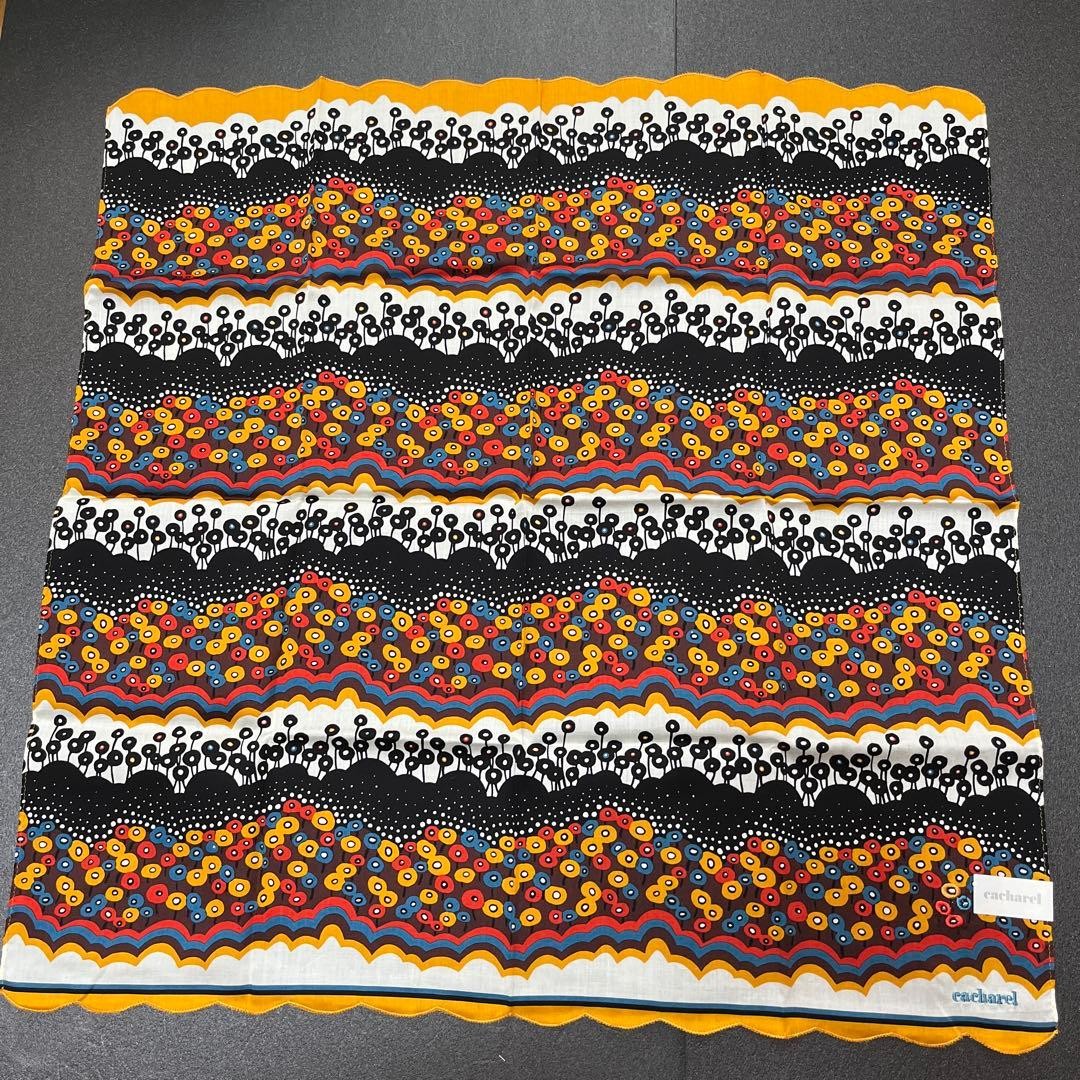 Cacharel Geometric Pattern Cotton Handkerchief - image 2