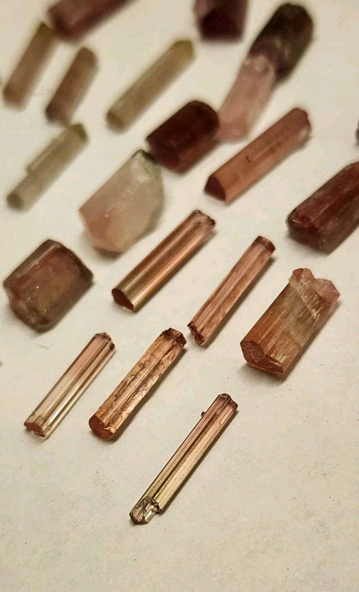 133cts Beautiful Multi Color Tourmaline Lot Gemmy Crystals