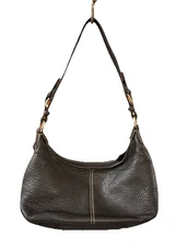 The Sak Black Leather Crescent Shoulder Bag Very Good Condition