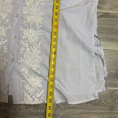 J. Jill Pale Blue Embroidered Long Duster Preppy Professional M NWT $119.00 - Picture 7 of 10