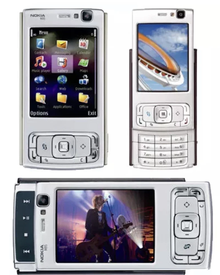 Nuevo Estado Nokia N95 8GB Teléfono Móvil Desbloqueado Deslizante Plateado + Garantía Foto 2 de 2