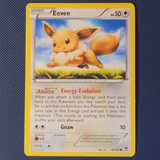 Eevee 80/111 - Furious Fists - Common Pokemon Card - LP