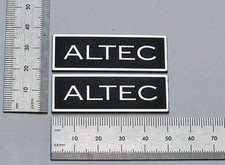 Altec Speaker Badge Logo Emblem 846 886 Premium Silver Pair With 3M Adhesive