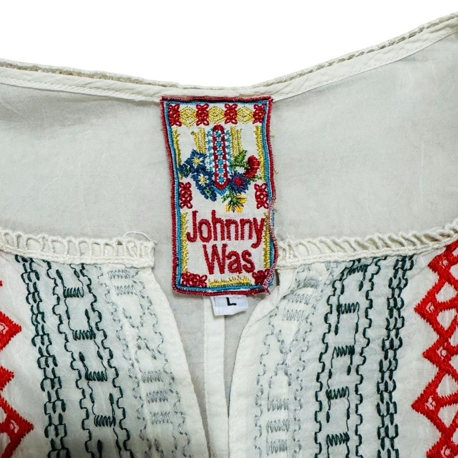 Johnny Was Button Down Blouse Size Large Women’s … - image 12