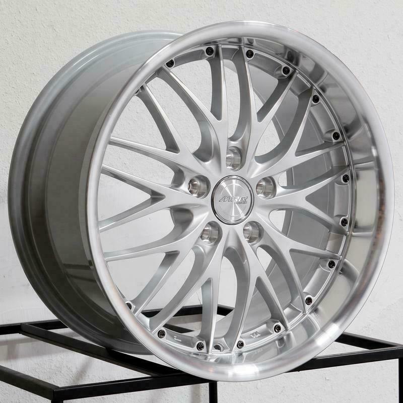 MRR GT1 Mesh Silver Wheels For Chrysler Crossfire 18x8.5/19x9.5 5x112 ...