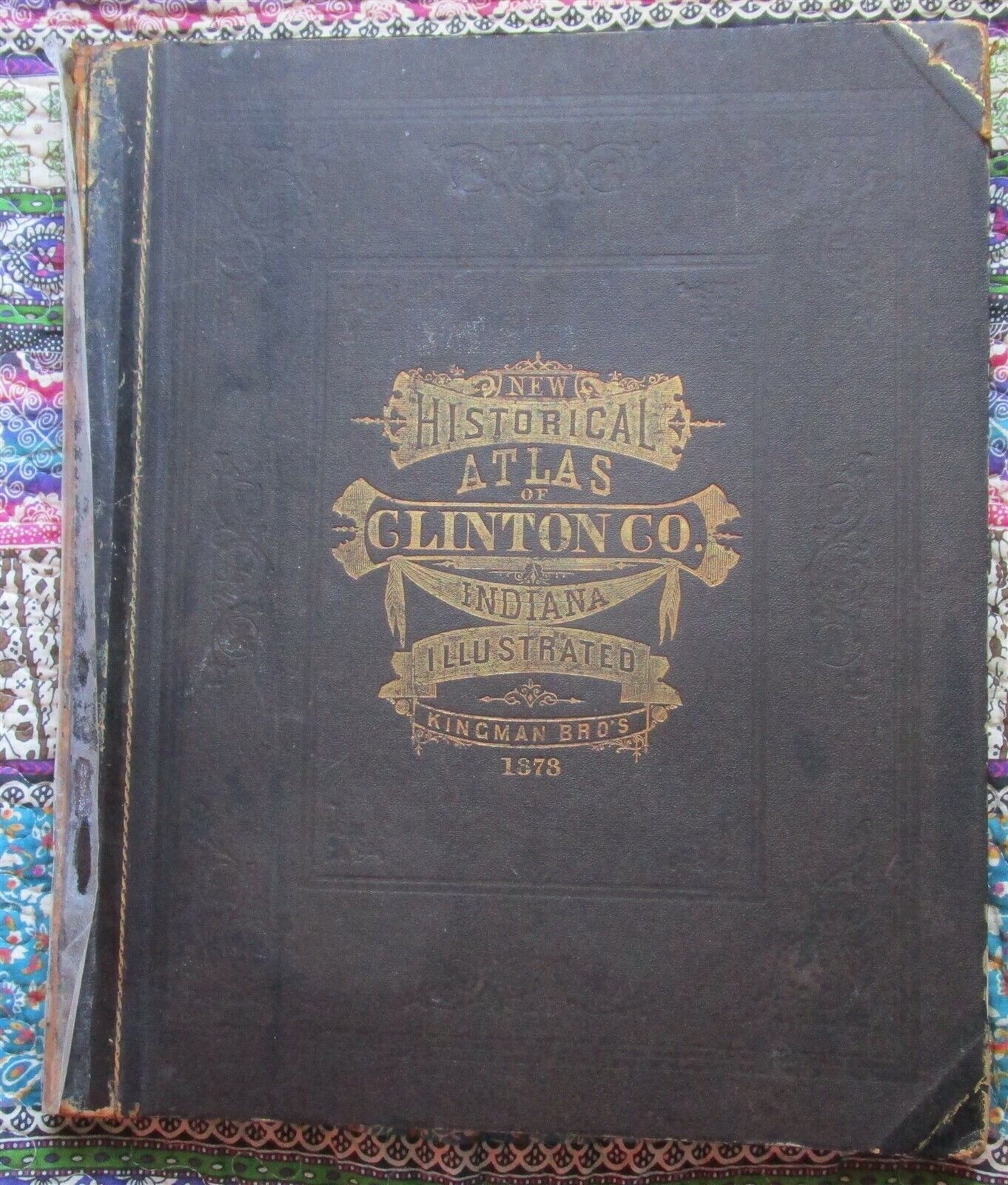 1878 illustrated Kingman Brothers combination atlas of Clinton County, Indiana