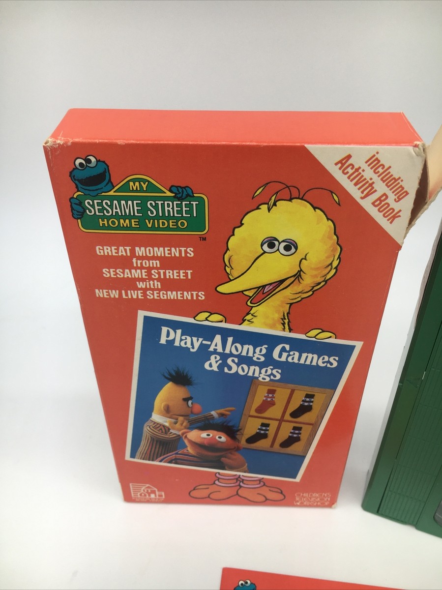 Sesame Street Play Along Games and Songs (VHS,1986) RARE