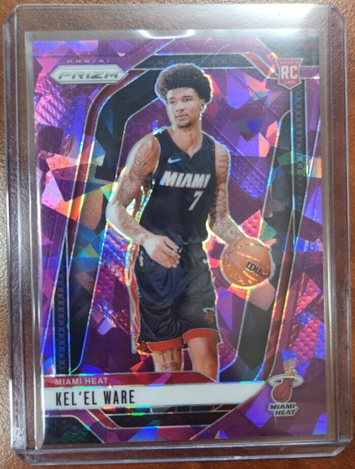 2024-25 Panini Prizm Kel'el Ware Rookie PURPLE CRACKED ICE Prizm #248 /149 HEAT