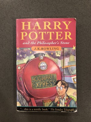 Rare Harry Potter and the Philosopher's Stone 1st Ed PB 5th Print WAND ERROR UK