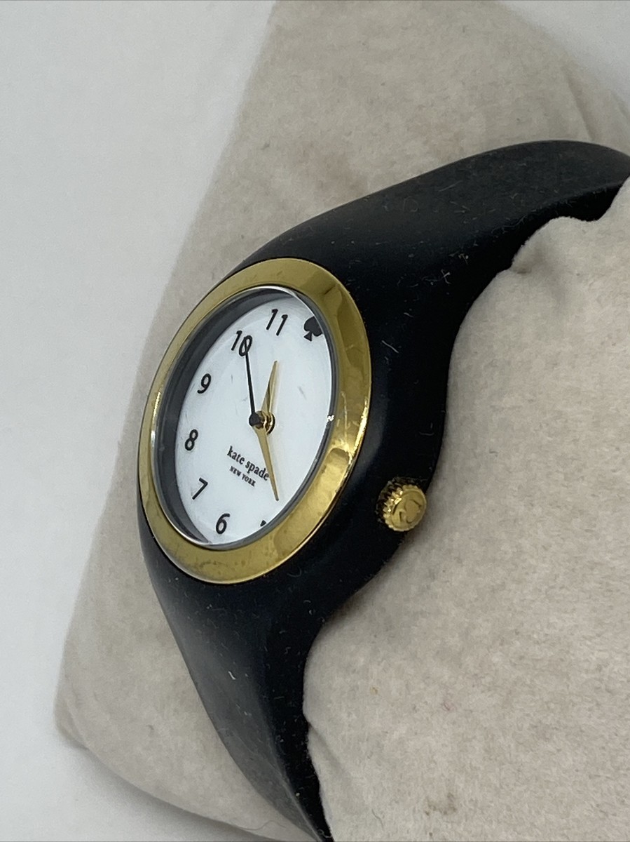 Kate Spade New York 0842 Women's Black Silicone Analog Dial