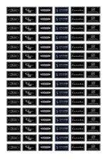 1/25 scale model car assorted hearse coachbuilder funeral license plates tags