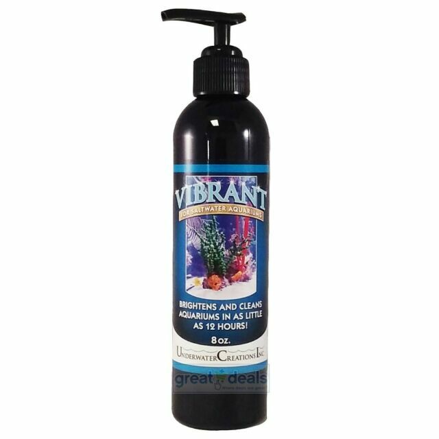 Vibrant Saltwater Aquarium Cleaner 8oz Algae Control for Marine Fish
