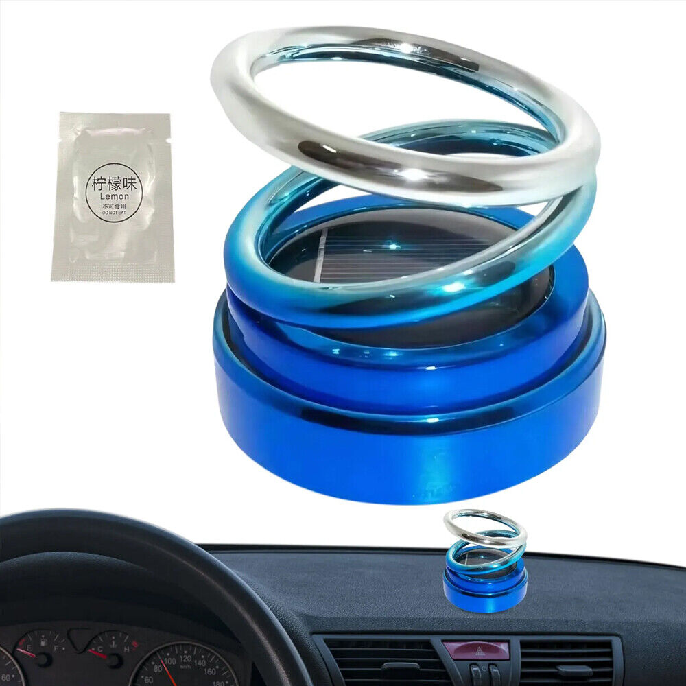 Portable Kinetic Car Air Freshener Solar Powered Double Ring Rotating –  Mr.Tech.Dazzler