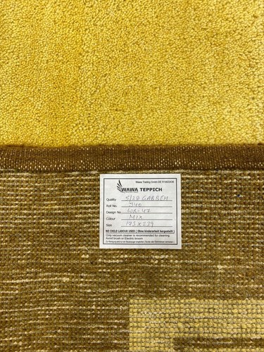 Gabbeh Teppich 100% Wolle Gold Braun Gelb Handgeknüpft 170X240 cm WR47 - Bild 6 von 6