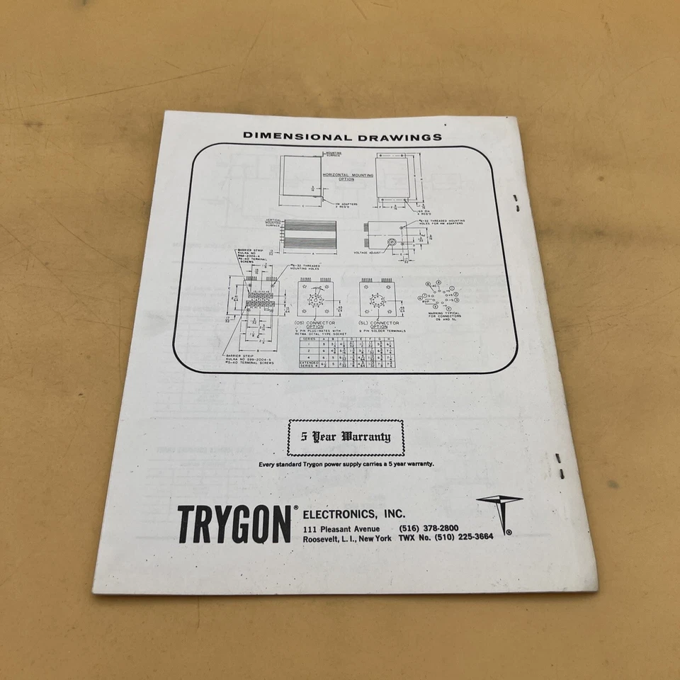 Libro de instrucciones de mantenimiento de fuentes de alimentación modulares de silicona Trygon Foto 2 de 4