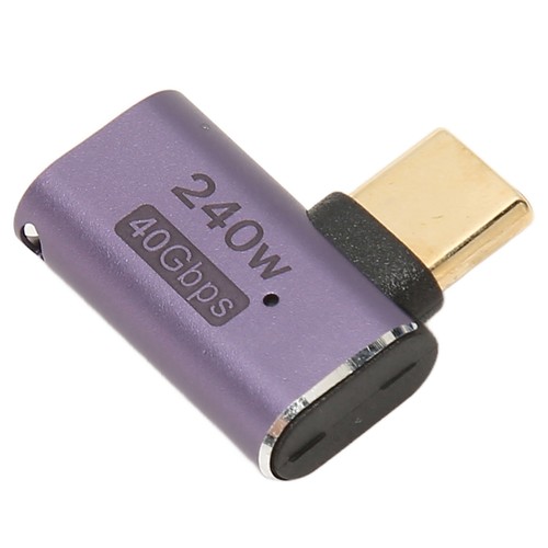 USB C Female To USB C Male Connector PD 240W 8K 60HZ 40Gbps USB4.0 C Right - Zdjęcie 5 z 24