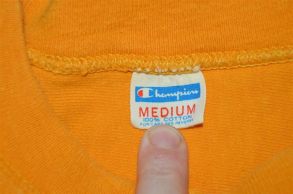 vintage 70s MINNESOTA GOLD COUNTRY CHAMPION BLUE BAR YELLOW JERSEY t-shirt M - Image 4 of 4