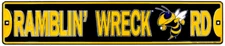Georgia Tech Yellow Jackets Ramblin Wreck Rd Street Sign Made In The USA NEW