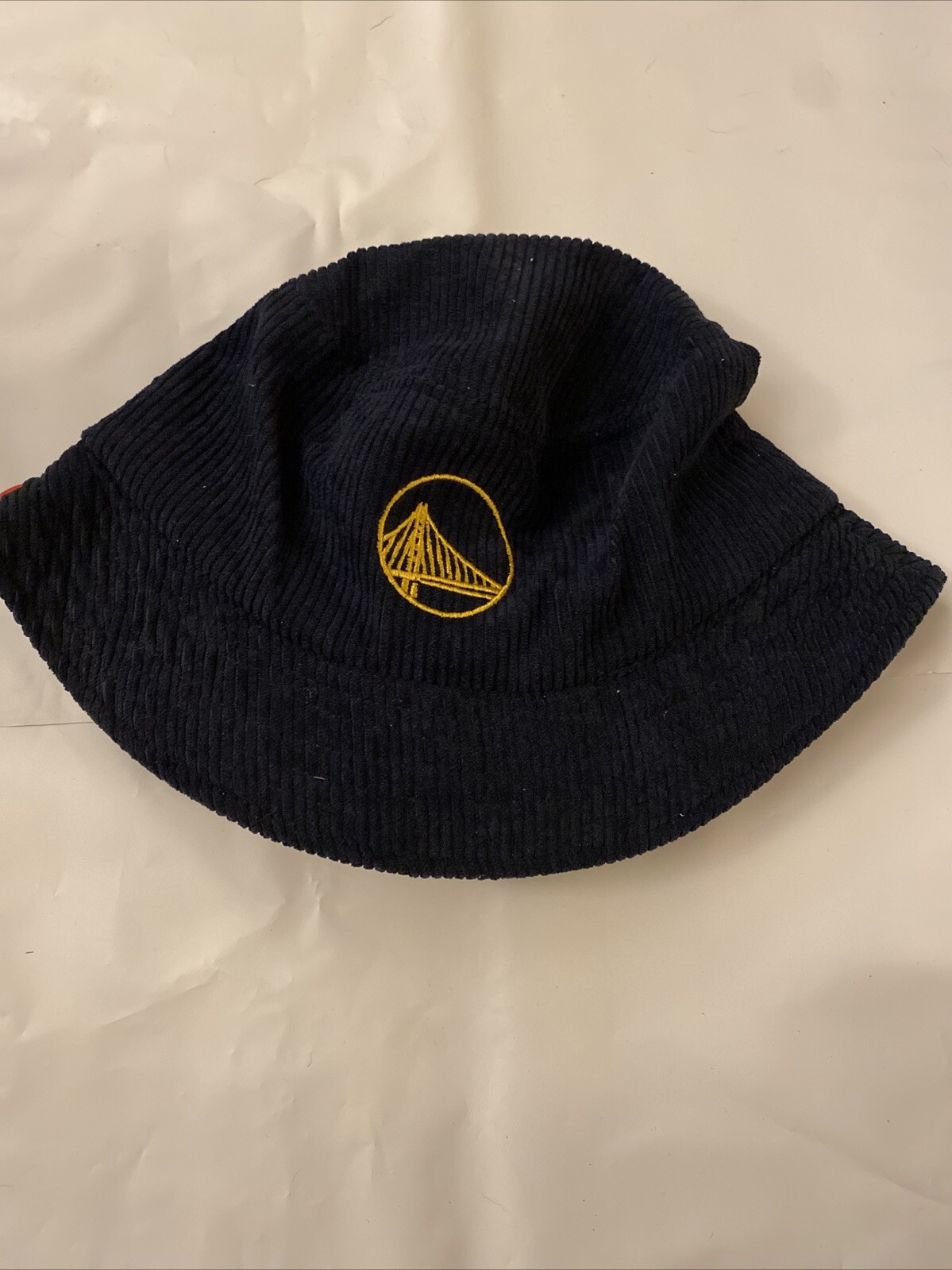 Golden State Warriors Bucket Cap Men's Navy Blue Corduroy Freedom Unlimited Hat