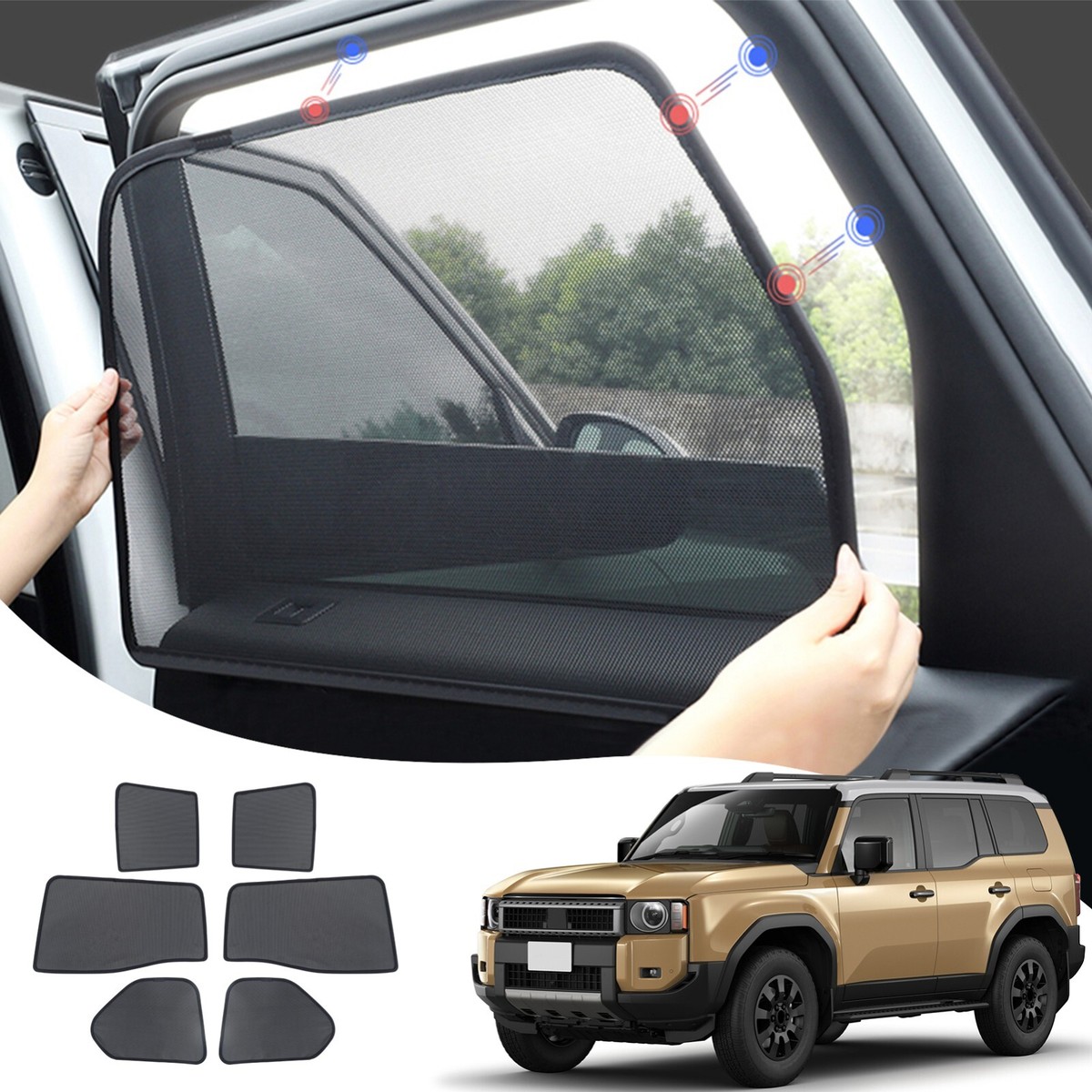 Car Window Sun Visor for 2024 2025 Toyota Land Cruiser 250 1958