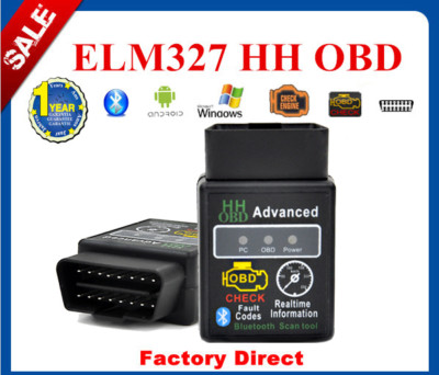 Profi OBD2 ELM327 Bluetooth Auto KFZ Diagnosegerät Scanner für Android iOS