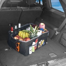 Collapsible Multi-Compartment Car Trunk Storage Organizer, Cargo Organizer