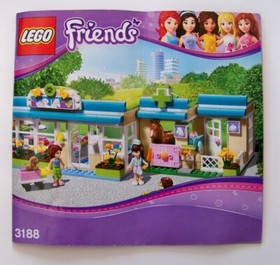 Lego Friends 3188 Heartlake Vet - Pieces Complete + Manual - NO BOX