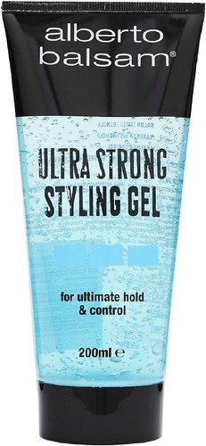 2 X ALBERTO BALSAM ULTRA STRONG STYLING HAIR GEL 200ml, Free Shipping - Picture 6 of 8