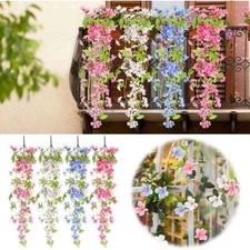 1/2x Artificial Fake Vine Garland Hanging Flowers Plants Home Wedding Wall Decor