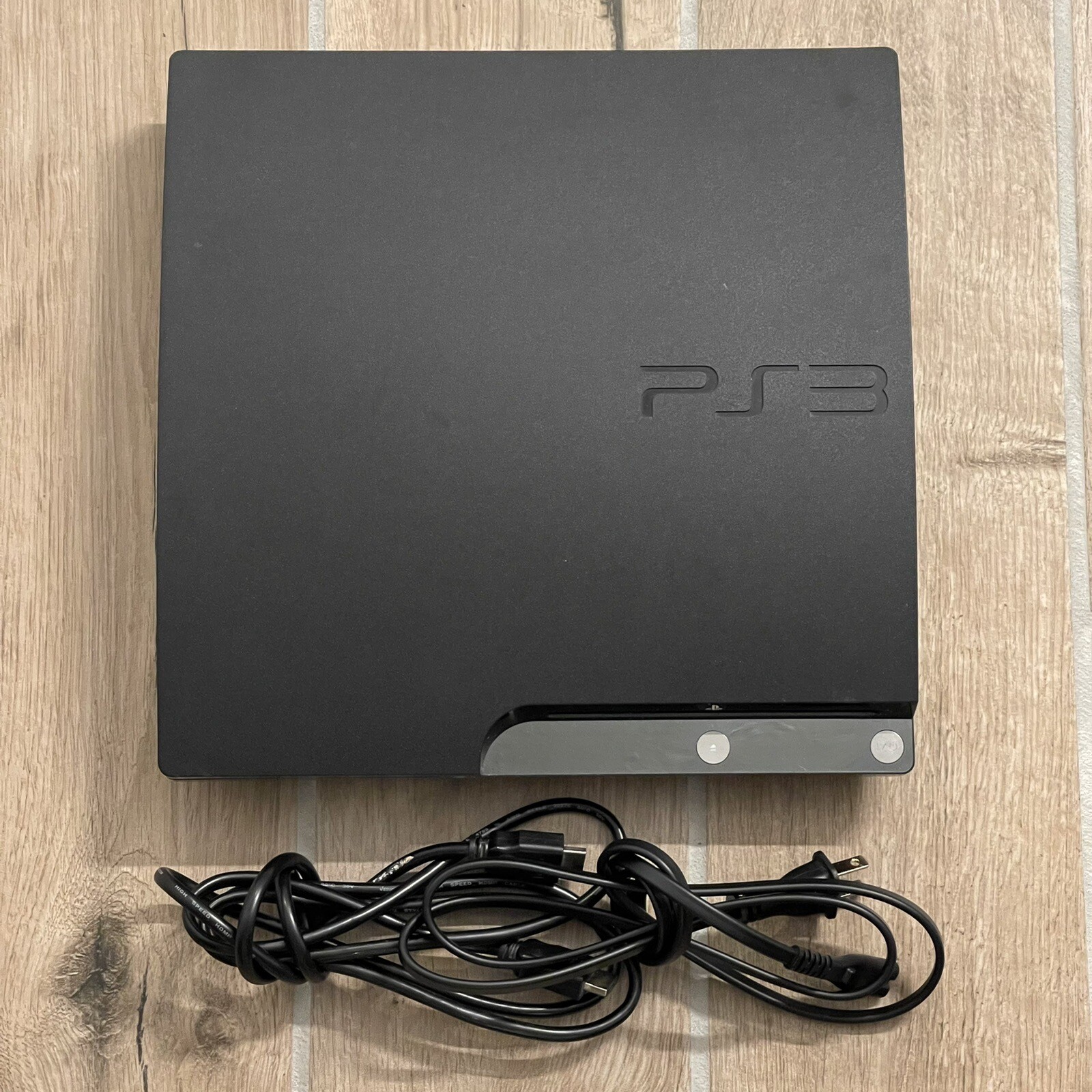 Sony PlayStation 3 PS3 Slim 120GB CECH2001A Console w/ Cables Tested