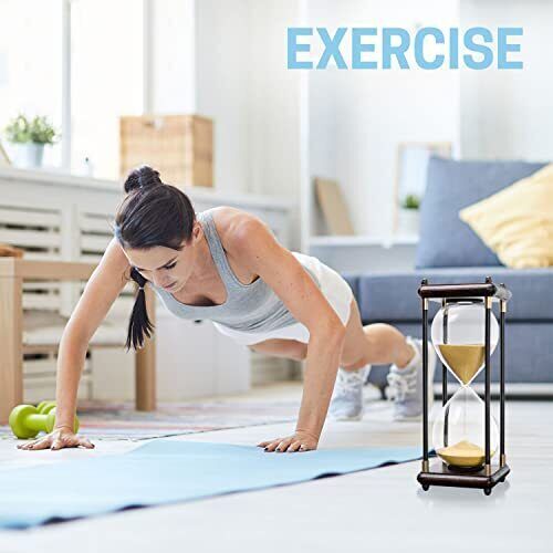 60Min Hourglass Sand Timer Wooden Sand Clock Table Decorative Wooden Sandglass eBay