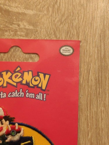Nintendo Pokemon Aufnäher Patch CMM 2000 Sammler Vintage Retro Neu OVP Sealed - Picture 2 of 4
