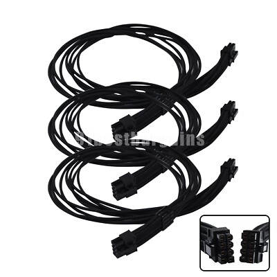 3Pcs GPU Power Cable 8 to 8pin For RTX 3080 & EVGA 650 750 850 1000GQ