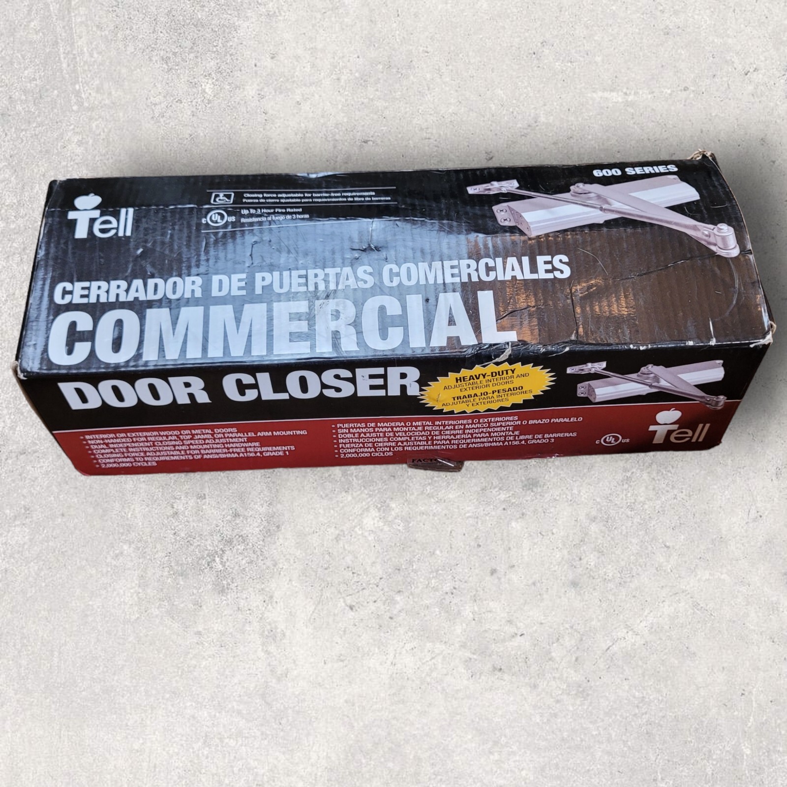 Tell Commercial Door Closer DC100148 600 Series Size 14 Open Box eBay