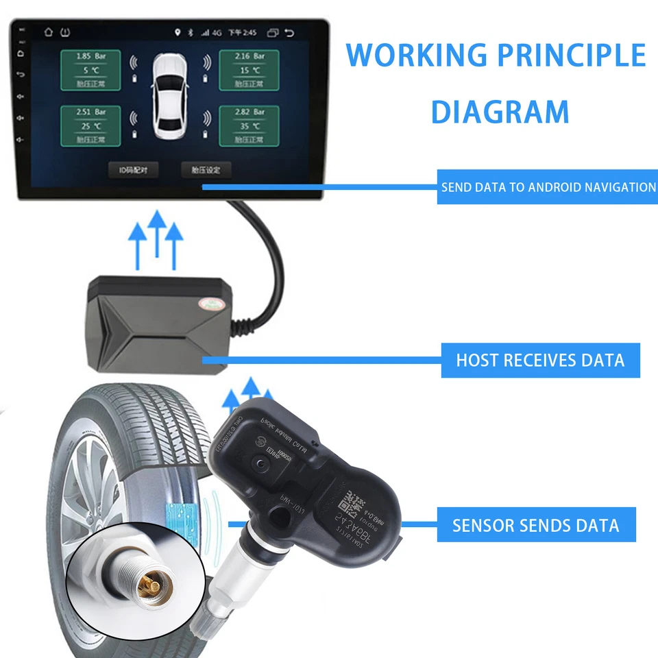 4PCS Genuine TIRE PRESSURE SENSOR TPMS For Toyota Lexus 42607-33021 PMV-107J - Imagem 4 de 4