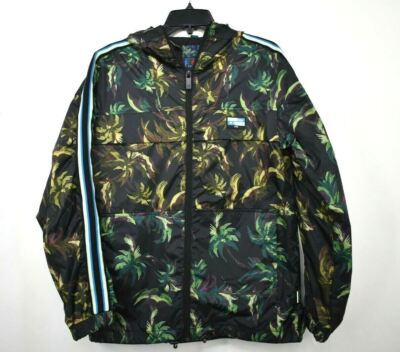 Scotch & Soda Men's Drawstring Hem Full Zip Seasonal Jungle Palm Hooded Jacket