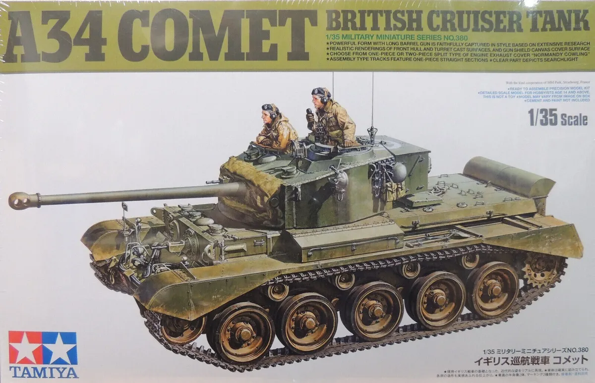 Tamiya 1/35 scale A34 Comet plastic model kit review