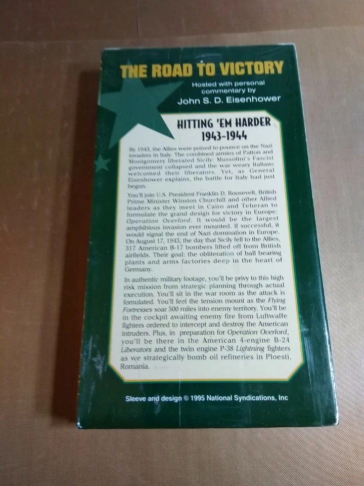 The Road To Victory Hitting 'em Harder (VHS 1995) The Winning of World War II - Image 2 of 3